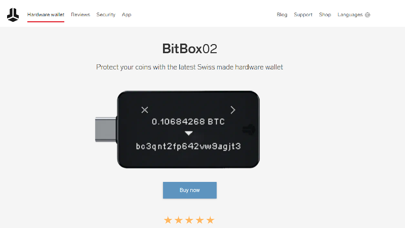 BitBox02 carteira criptográfica anônima sem KYC.