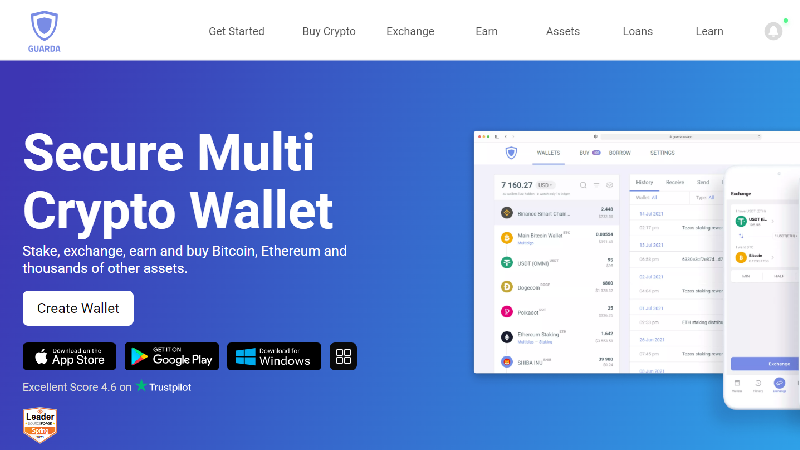 Guarda Crypto Wallet.
