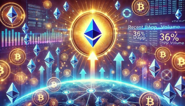 Em uma semana, o volume de DApps da Ethereum aumentou 36%. Preço do ETH ainda não acompanhou