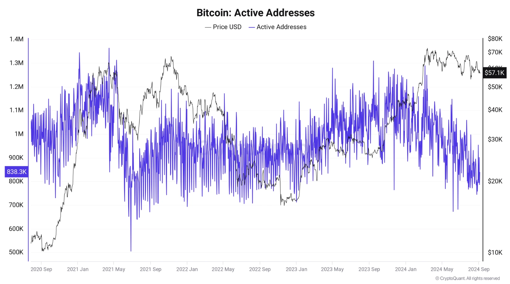 Endereços-ativos-de-Bitcoin