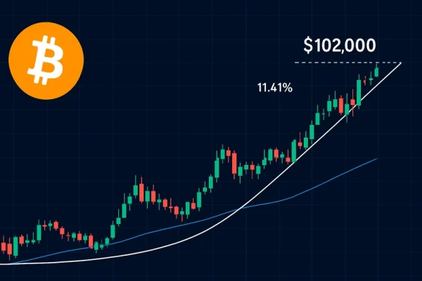 Bitcoin mantém-se acima dos US$ 90.000 e deve ultrapassar os US$ 102.000 em meio a tendências positivas do mercado