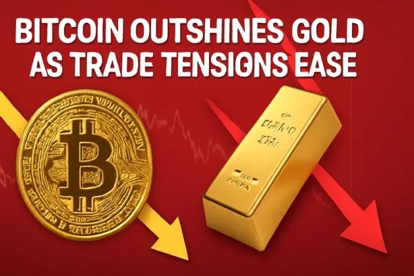 Bitcoin supera ouro com o abrandamento das tensões comerciais